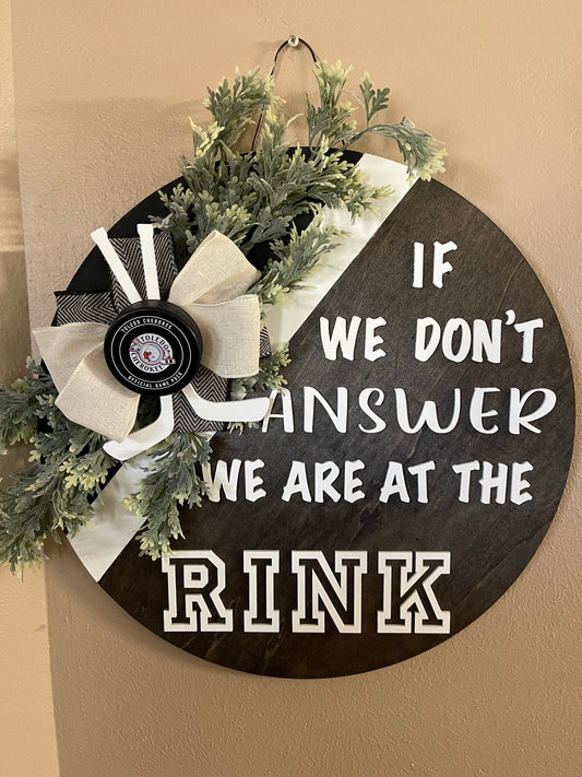 18 inch Round Rink Sign